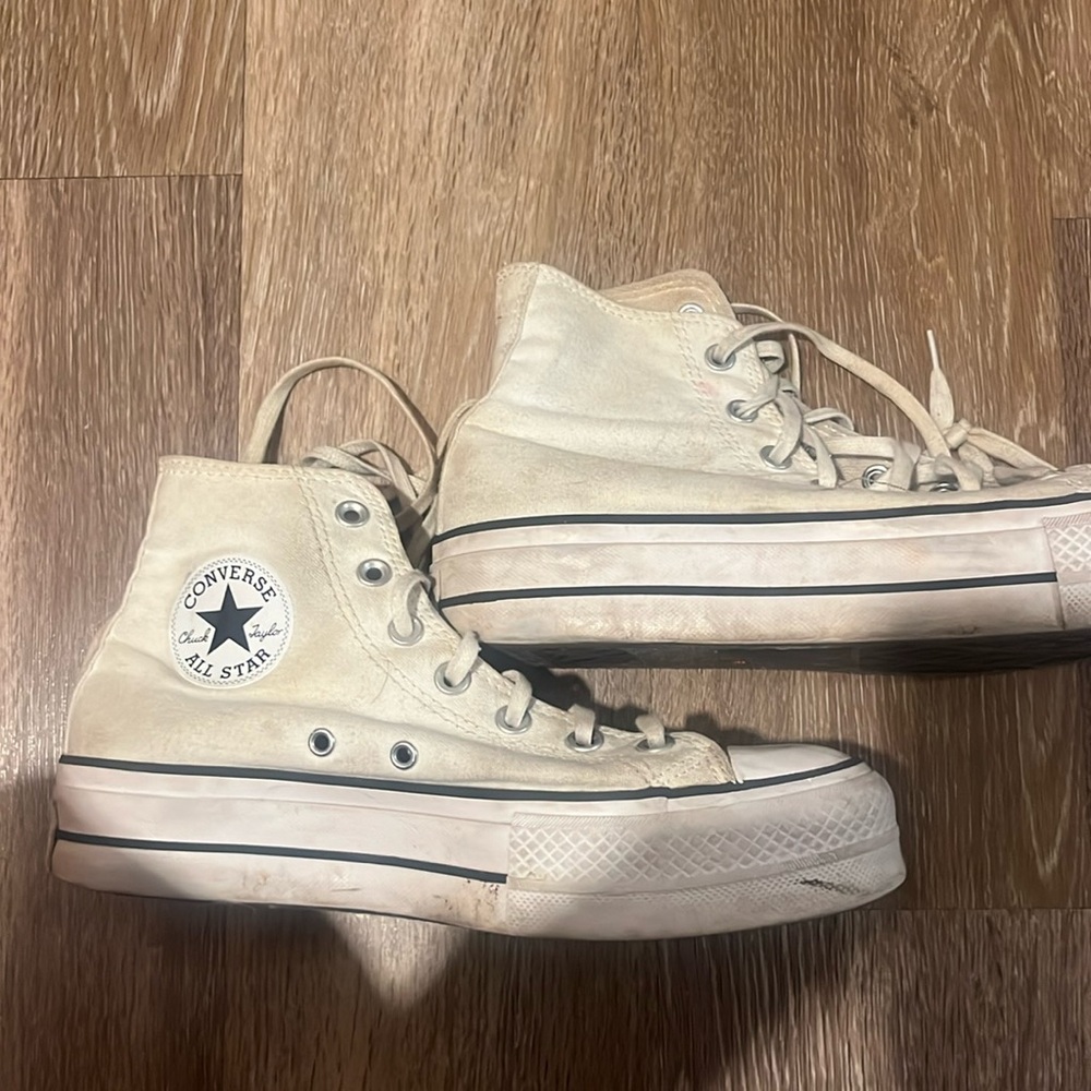 Used converse but only a little dirty could throw in washer